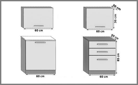 Kuchynská linka Belini 120 cm biely lesk s pracovnou doskou Vulcano Výrobca  INF VULCANO/3/WT/W/0/D