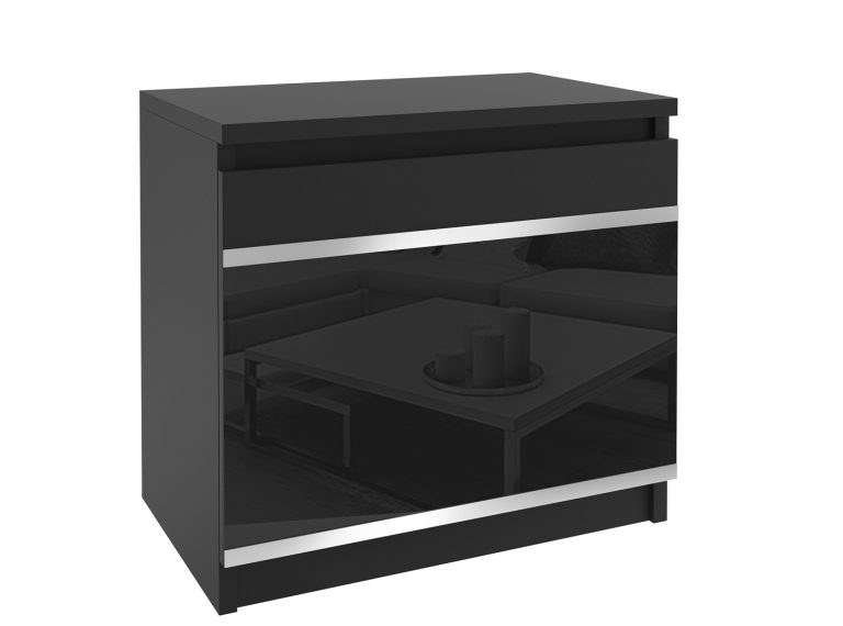 Nočný stolík  Belini čierny Výrobca BH SN1/1/B/B/4B/0
