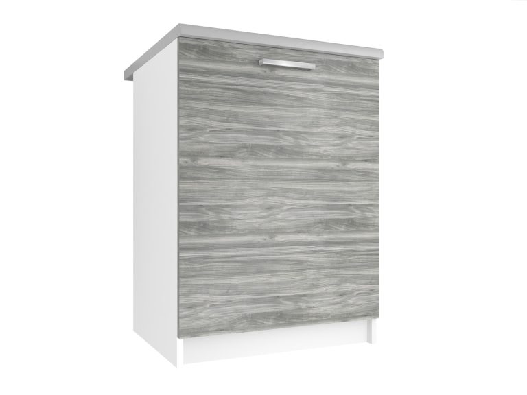 Kuchynská skrinka Belini spodná 60 cm šedý antracit Glamour Wood s pracovnou doskou Výrobca TOR SD60/0/WT/GW/0/E
