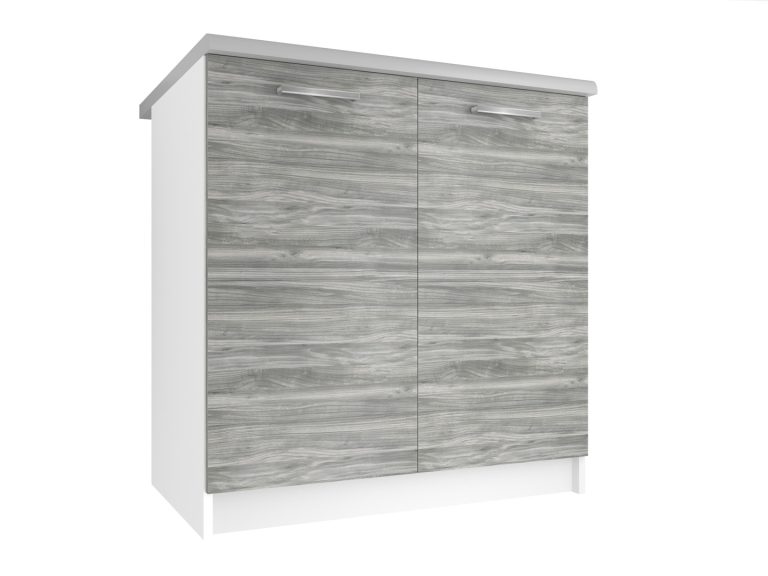 Kuchynská skrinka Belini spodná 80 cm šedý antracit Glamour Wood s pracovnou doskou Výrobca TOR SD80/0/WT/GW/0/E
