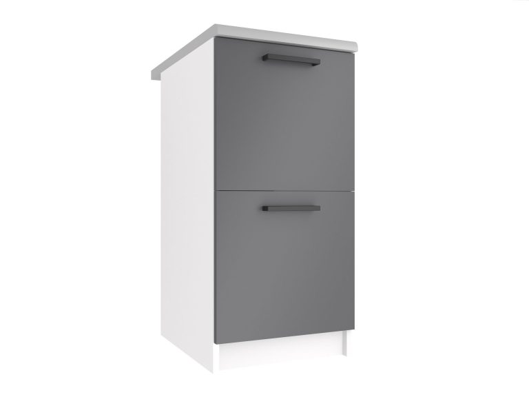 Kuchynská skrinka Belini spodná 40 cm šedý mat bez pracovnej dosky Výrobca TOR SD2-40/0/WT/SR/BB/B1