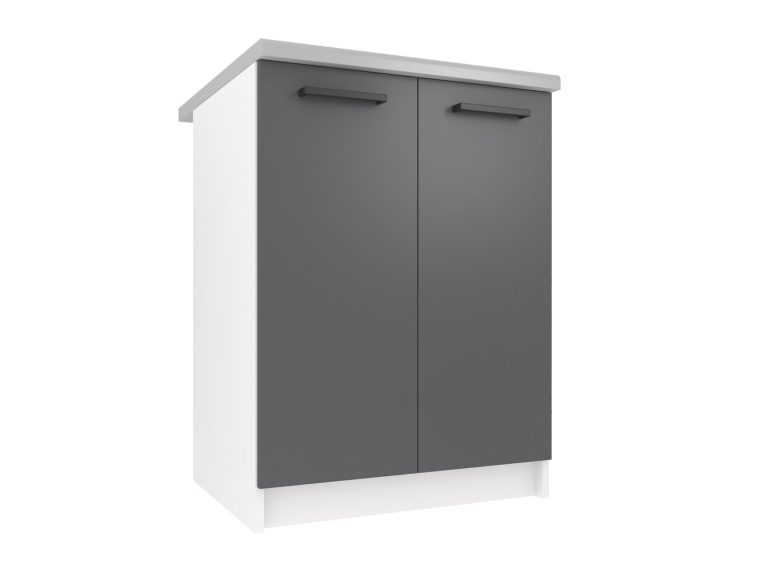 Kuchynská skrinka Belini spodná 60 cm šedý ma bez pracovnej dosky Výrobca TOR SD2-60/1/WT/SR/BB/B1