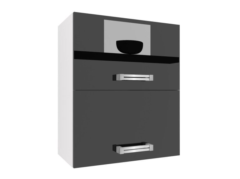 Kuchynská skrinka Belini horná 60 cm čierny lesk Výrobca INF SGP2-60/1/WT/B/0/D
