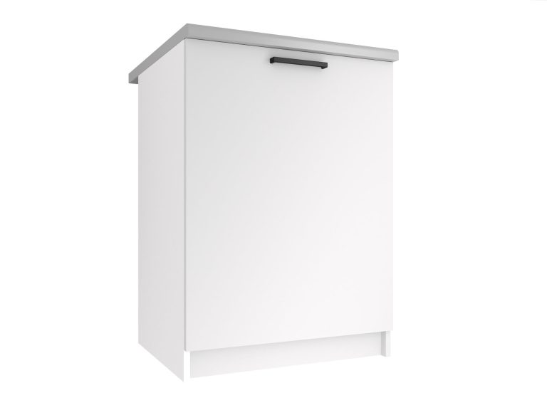 Kuchynská skrinka Belini spodná 60 cm biely mat bez pracovnej dosky Výrobca TOR SD60/0/WT/WT/BB/B1/
