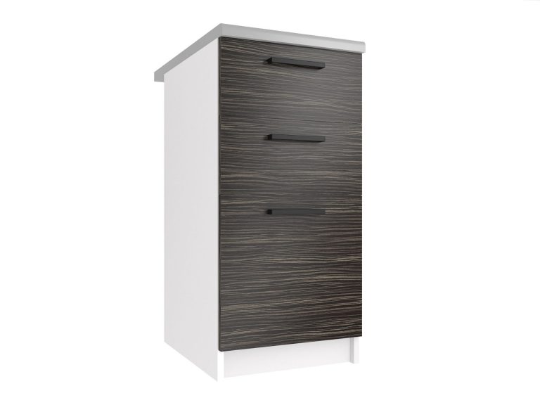 Kuchynská skrinka Belini spodná so zásuvkami 40 cm eben kráľovský bez pracovnej dosky Výrobca TOR SDSZ40/1/WT/HK/BB/B1