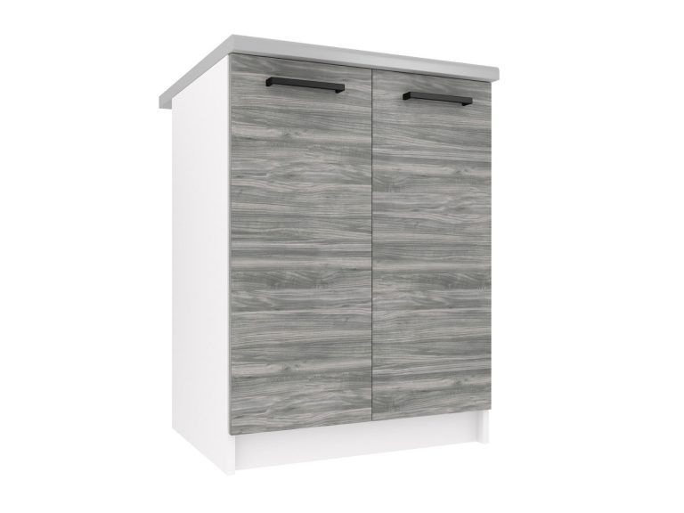 Kuchynská skrinka Belini spodná 60 cm šedý antracit Glamour Wood s pracovnou doskou Výrobca TOR SD2-60/0/WT/GW/0/B1

