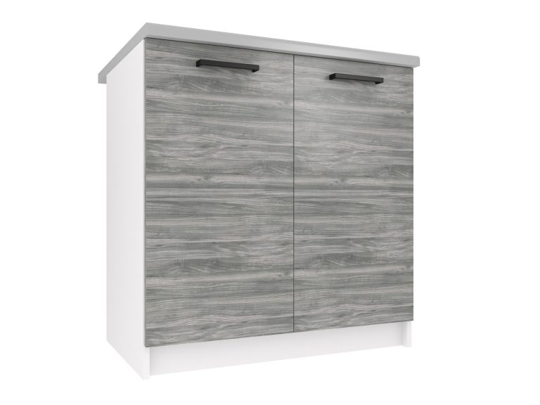 Kuchynská skrinka Belini spodná 80 cm šedý antracit Glamour Wood s pracovnou doskou Výrobca TOR SD80/0/WT/GW/0/B1

