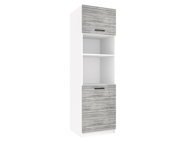 Vysoká kuchynská skrinka Belini pre vstavanú rúru 60 cm šedý antracit Glamour Wood Výrobca TOR SSP60/1/WT/GW/0/B1
