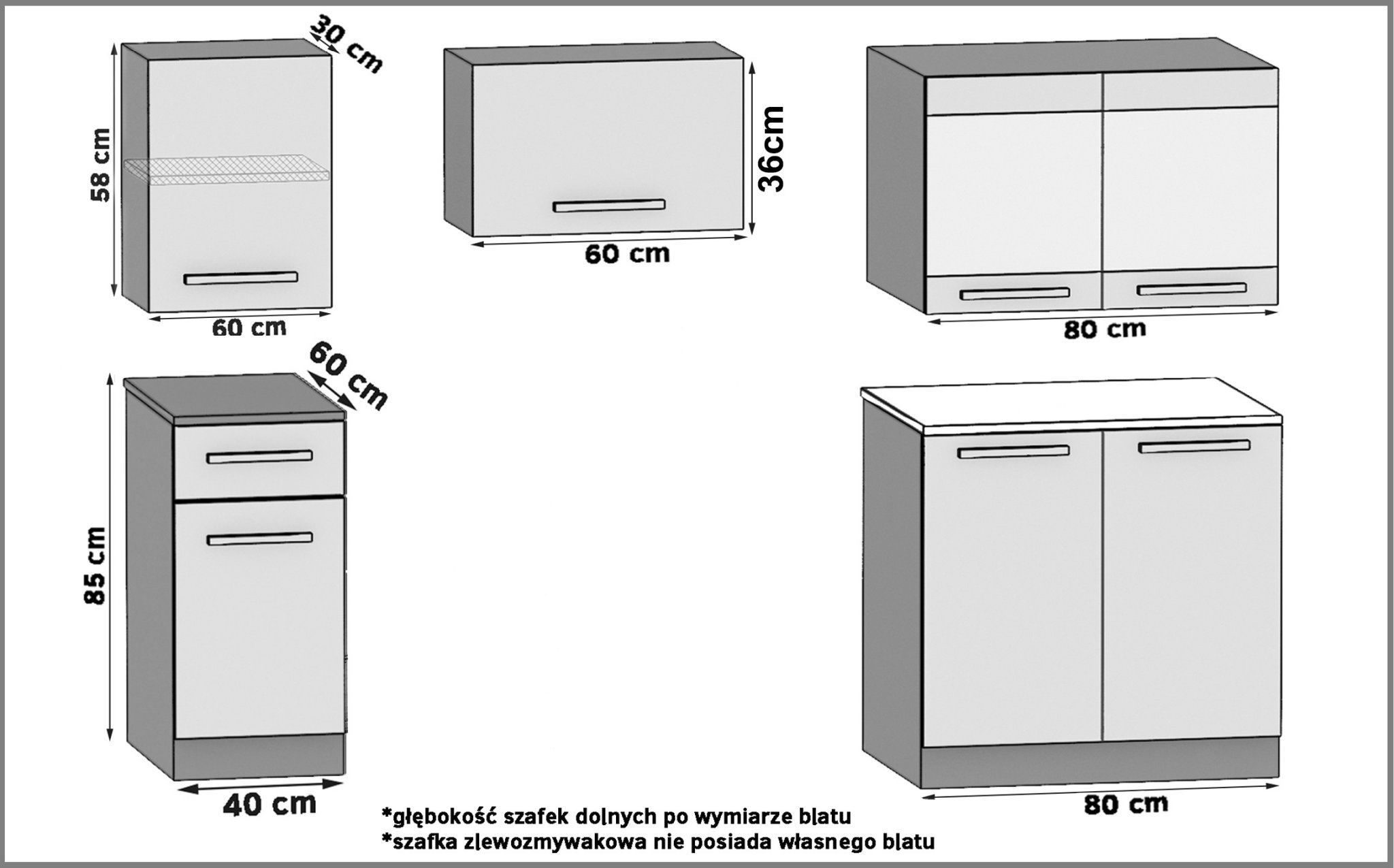 Kuchynská linka Belini 180 cm biely mat s pracovnou doskou Superuniqa3 Výrobca TOR SUPERUNIQA3/3/WT/WT/0/E