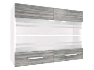 Kuchynská skrinka Belini horná 80 cm šedý antracit Glamour Wood Výrobca TOR SGW80/2/WT/GW1/0/E
