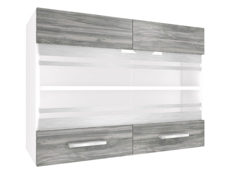 Kuchynská skrinka Belini horná 80 cm šedý antracit Glamour Wood Výrobca TOR SGW80/2/WT/GW1/0/E
