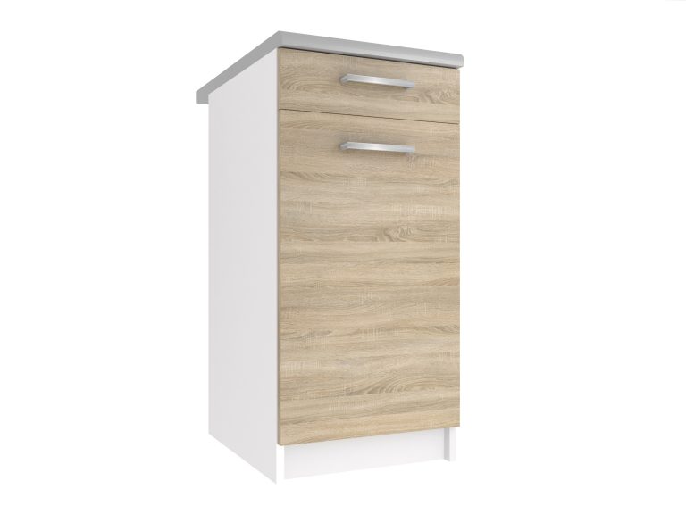 Kuchynská skrinka Belini spodná so zásuvkami 40 cm dub sonoma bez pracovnej dosky Výrobca TOR SDSZ1-40/1/WT/DS/BB/E