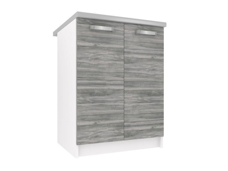 Kuchynská skrinka Belini spodná 60 cm šedý antracit Glamour Wood bez pracovnej dosky Výrobca TOR SD2-60/0/WT/GW1/BB/U
