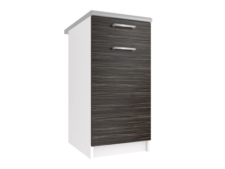 Kuchynská skrinka Belini spodná so zásuvkami 40 cm eben kráľovský s pracovnou doskou Výrobca TOR SDSZ1-40/0/WT/HK/0/P
