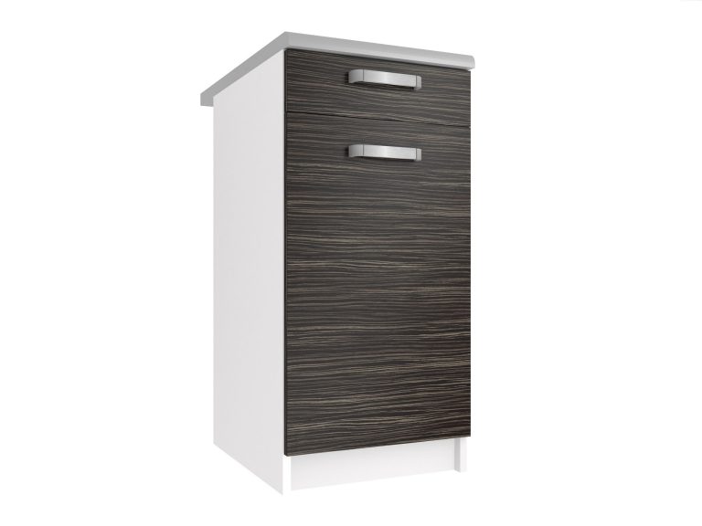 Kuchynská skrinka Belini spodná so zásuvkami 40 cm eben kráľovský s pracovnou doskou Výrobca TOR SDSZ1-40/0/WT/HK/0/U
