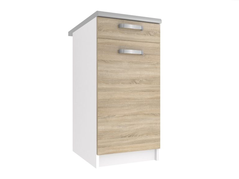 Kuchynská skrinka Belini spodná so zásuvkami 40 cm dub sonoma s pracovnou doskou Výrobca TOR SDSZ1-40/1/WT/DS/0/U
