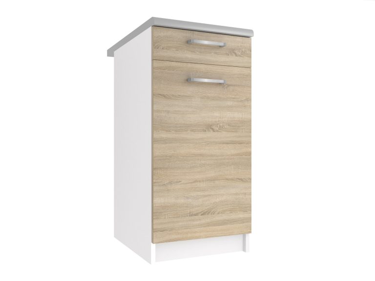 Kuchynská skrinka Belini spodná so zásuvkami 40 cm dub sonoma s pracovnou doskou Výrobca TOR SDSZ1-40/1/WT/DS/0/P
