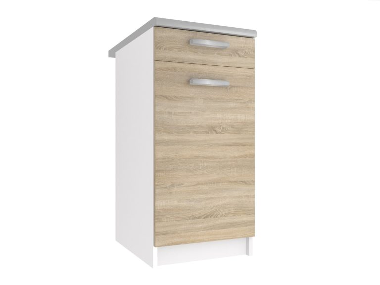 Kuchynská skrinka Belini spodná so zásuvkami 40 cm dub sonoma s pracovnou doskou Výrobca TOR SDSZ1-40/1/WT/DS/0/T
