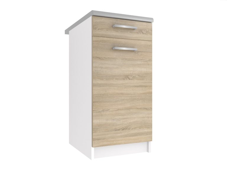 Kuchynská skrinka Belini spodná so zásuvkami 40 cm dub sonoma s pracovnou doskou Výrobca TOR SDSZ1-40/1/WT/DS/0/E
