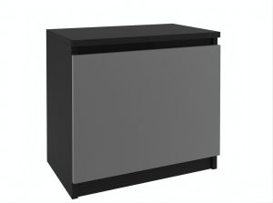Nočný stolík Belini čierny / šedý Výrobca SI SN1/0/B/SR/0/0