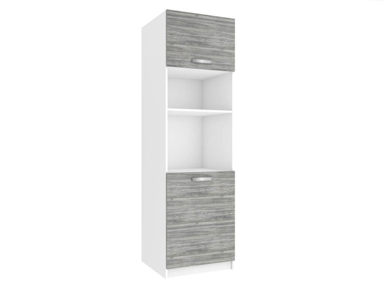 Vysoká kuchynská skrinka Belini pre vstavanú rúru 60 cm šedý antracit Glamour Wood Výrobca TOR SSP60/1/WT/GW/0/U

