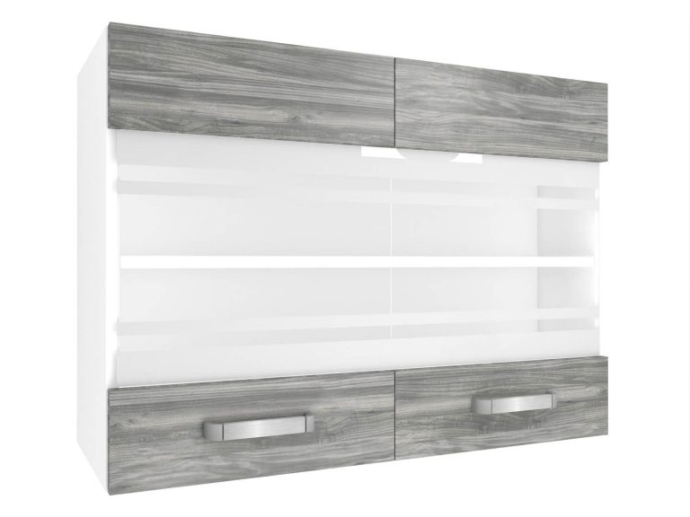 Kuchynská skrinka Belini horná 80 cm šedý antracit Glamour Wood Výrobca TOR SGW80/2/WT/GW1/0/U

