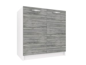 Kuchynská skrinka Belini drezová 80 cm šedý antracit Glamour Wood bez pracovnej dosky Výrobca TOR SDZ80/0/WT/GW/0/U
