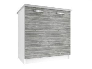 Kuchynská skrinka Belini spodná 80 cm šedý antracit Glamour Wood s pracovnou doskou Výrobca TOR SD80/0/WT/GW/0/U
