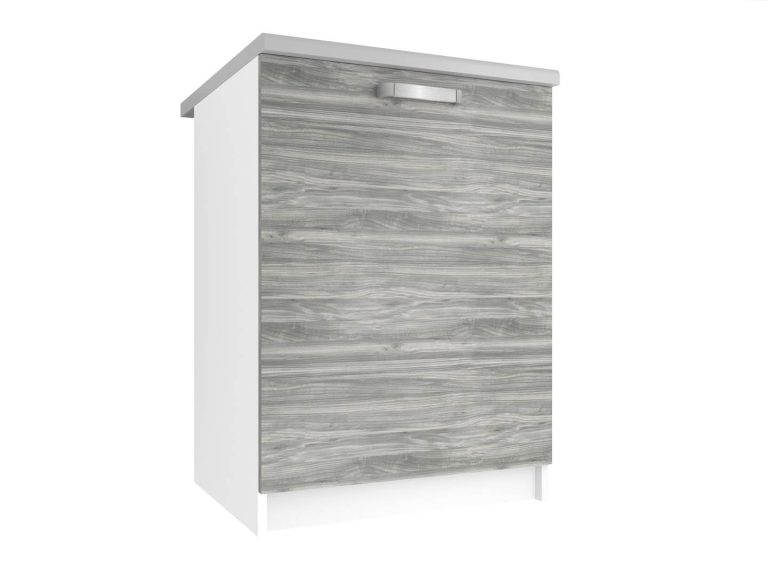 Kuchynská skrinka Belini spodná 60 cm šedý antracit Glamour Wood s pracovnou doskou Výrobca TOR SD60/0/WT/GW/0/U/
