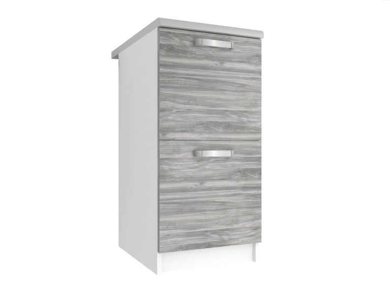 Kuchynská skrinka Belini spodná 40 cm šedý antracit Glamour Wood s pracovnou doskou Výrobca TOR SD2-40/0/WT/GW/0/U
