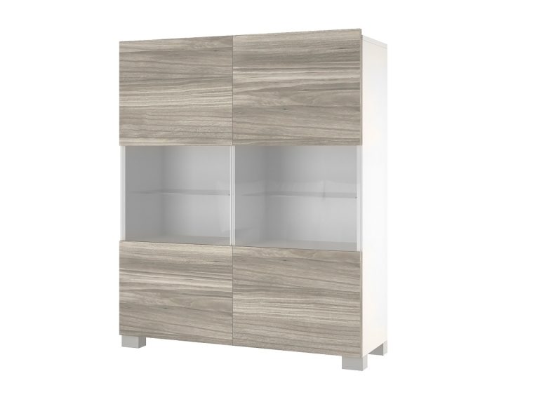 Komoda Belini šedý antracit Glamour Wood Imperium Belini 8 IMP KOM1/3/W/GW1/0/0