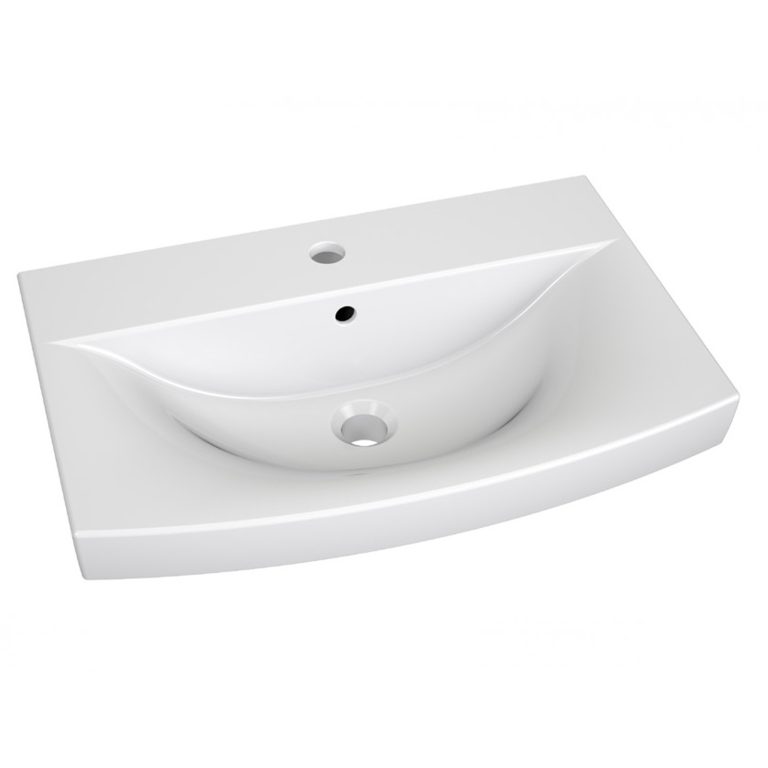 Kúpeľňový nábytok skrinky s umývadlom a zrkadlom biela matná Výrobca ROD PRIMO M 6/0/W/W/0/ZINC