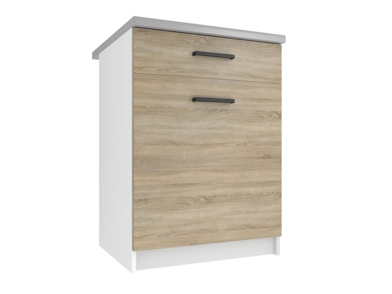 Kuchynská skrinka Belini spodná so zásuvkami 60 cm dub sonoma s pracovnou doskou Výrobca TOR SDSZ1-60/0/WT/DS/0/B1
