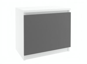 Nočný stolík Belini biely / šedý Výrobca SI SN1/0/W/SR/0/0