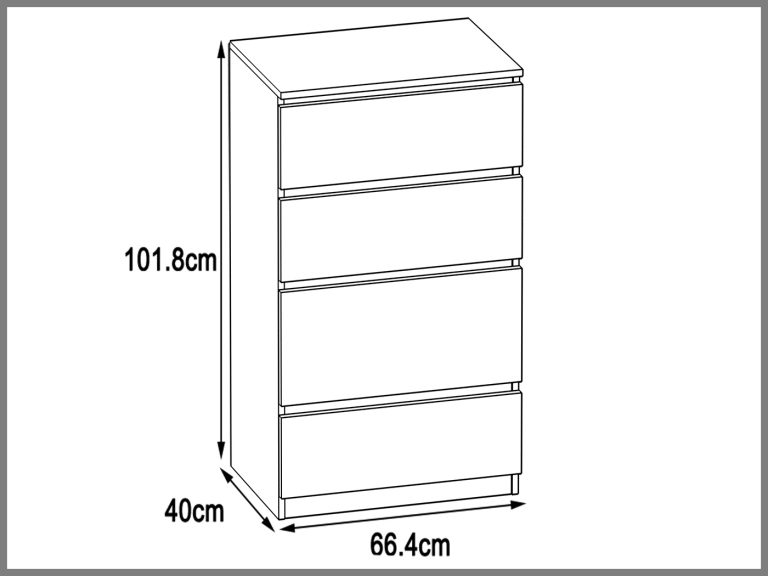 Komoda 29 Belini čierny Výrobca BH KOM1/2/B/B/4B/0