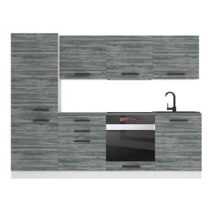 Kuchynská linka Belini Premium Full Version 240 cm šedý antracit Glamour Wood s pracovnou doskou SANDY Výrobca