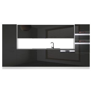 Kuchynská linka Belini Premium Full Version 360 cm čierny lesk s pracovnou doskou NAOMI Výrobca