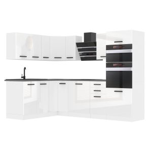  Kuchynská linka Belini Premium Full Version 420 cm biely lesk s pracovnou doskou MELANIE Výrobca