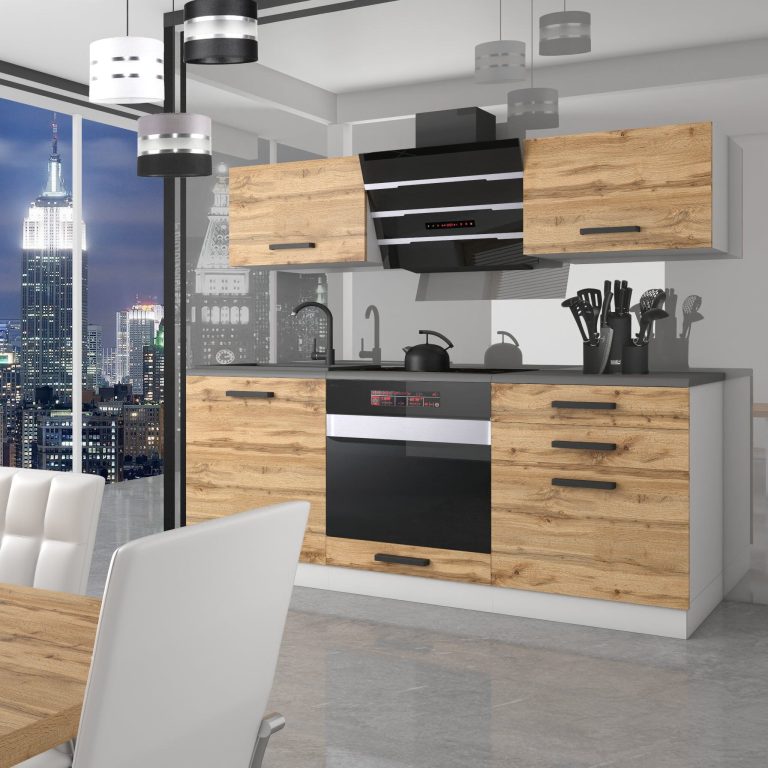 Kuchynská linka Belini Premium Full Version 180 cm dub wotan s pracovnou doskou SOPHIA Výrobca
