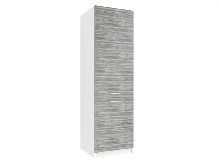 Vysoká kuchynská skrinka Belini pre vstavanú chladničku 60 cm šedý antracit Glamour Wood Výrobca TOR SSL60/0/WT/GW/0/E
