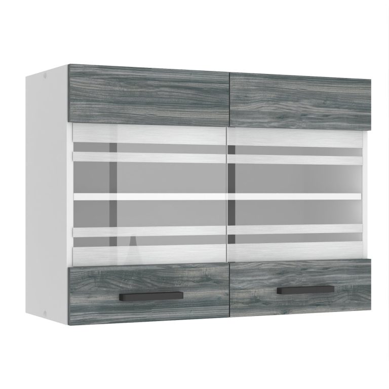 Kuchynská skrinka Belini Premium Full Version horná 80 cm šedý antracit Glamour Wood Výrobca