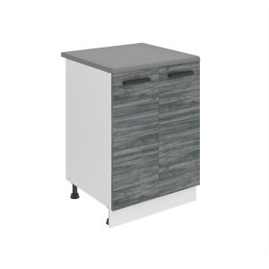 Kuchynská skrinka Belini Premium Full Version spodná 60 cm šedý antracit Glamour Wood s pracovnou doskou Výrobca