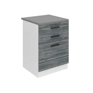 Kuchynská skrinka Belini Premium Full Version spodná so zásuvkami 60 cm šedý antracit Glamour Wood s pracovnou doskou Výrobca