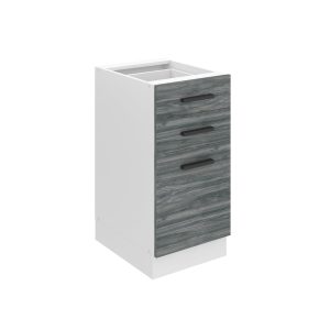 Kuchynská skrinka Belini Premium Full Version spodná so zásuvkami 40 cm šedý antracit Glamour Wood bez pracovnej dosky Výrobca