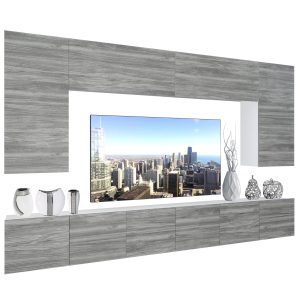 Obývacia stena Belini Premium Full Version  šedý antracit Glamour Wood + LED osvetlenie Nexum 33 Výrobca