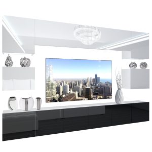 Obývacia stena Belini Premium Full Version čierny lesk / biely lesk + LED osvetlenie Nexum 36 Výrobca
