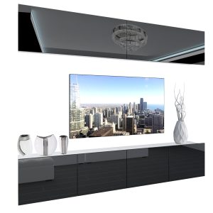 Obývacia stena Belini Premium Full Version čierny lesk + LED osvetlenie Nexum 92 Výrobca
