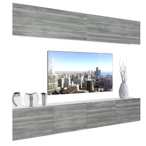 Obývacia stena Belini Premium Full Version šedý antracit Glamour Wood + LED osvetlenie Nexum 96 Výrobca