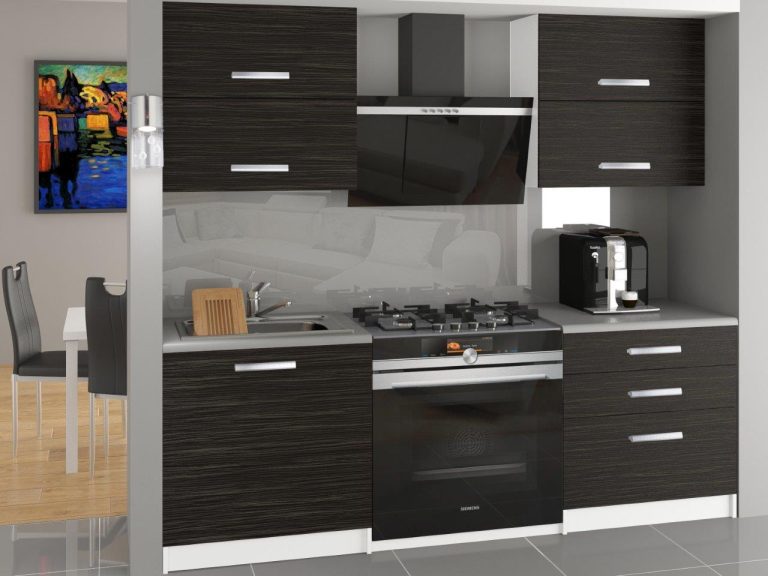 Kuchynská linka Belini 120 cm eben kráľovský bez pracovnej dosky Eleganta Výrobca TOR ELEGANTA/2/WT/HK/BB/T