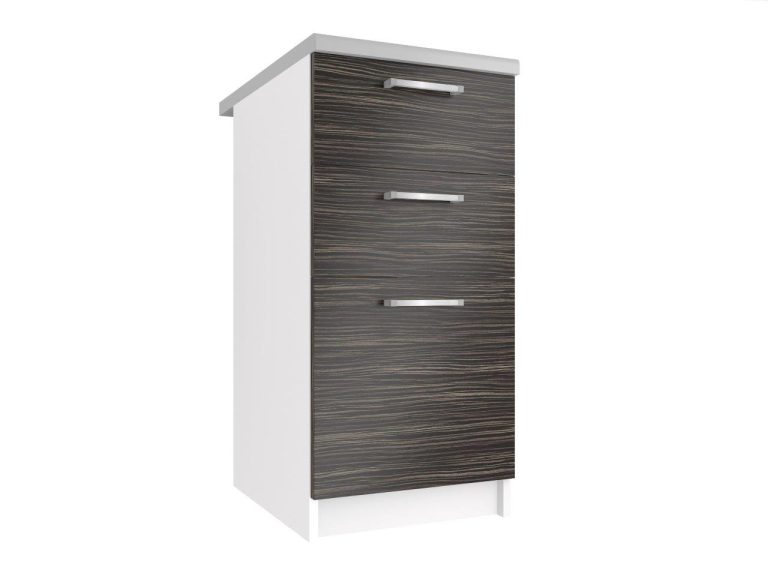 Kuchynská skrinka Belini spodná so zásuvkami 40 cm eben kráľovský  s pracovnou doskou Výrobca TOR SDSZ40/1/WT/HK/0/P
